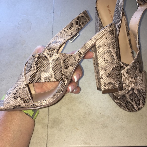 WORN ONCE! Block heels - Picture 5 of 7